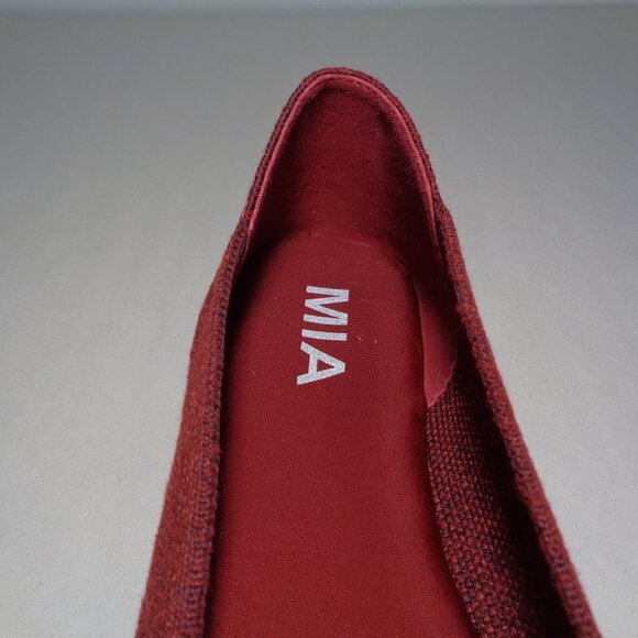 Mia Size 6.5 M KERRI Wine Textile Slip On Flats / Loafers New Women's Shoes - Picture 15 of 16